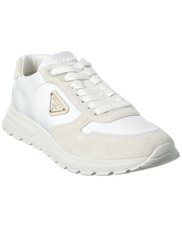 Nylon & Suede Sneaker