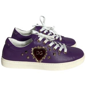 Women's Leather Sacred Heart Sneaker (Authentic Pre-Loved)