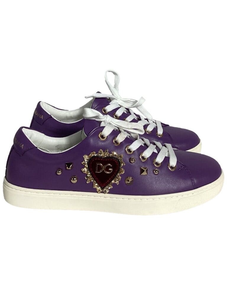 Women's Leather Sacred Heart Sneaker (Authentic Pre-Loved)