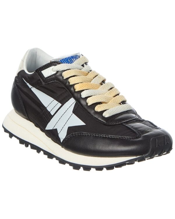 Running Marathon M77 Nylon & Leather Sneaker