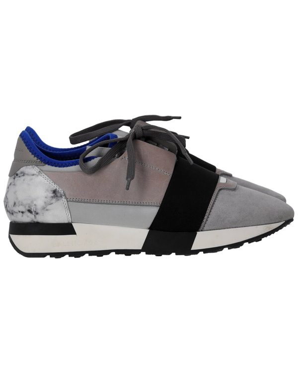 Women's Suede Race Runner Marble Sneaker (Authentic Pre-Loved)