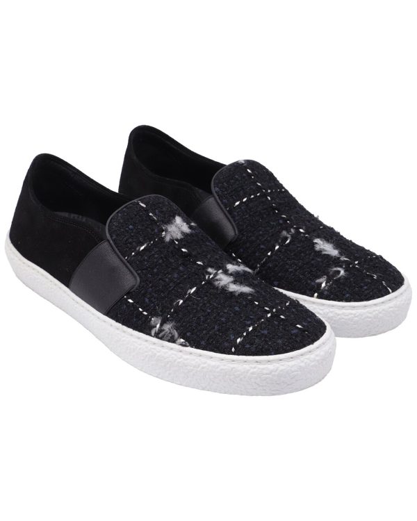 Women's Rubber Tweed Accent Slip-On Sneaker (Authentic Pre-Loved)