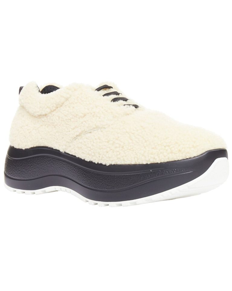 Women's Wool/Hair Delivery Shearling Midsoles Chunky Sneaker (Authentic Pre-Loved)