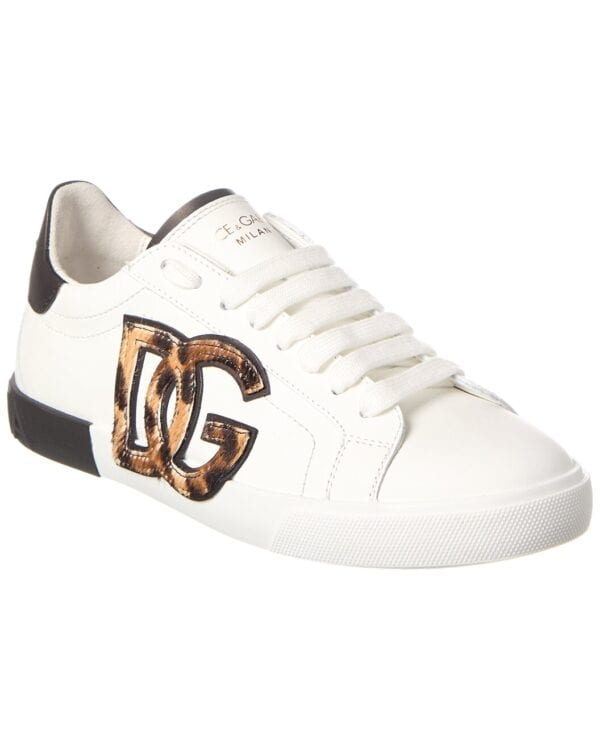 Logo Patch Leather Sneaker