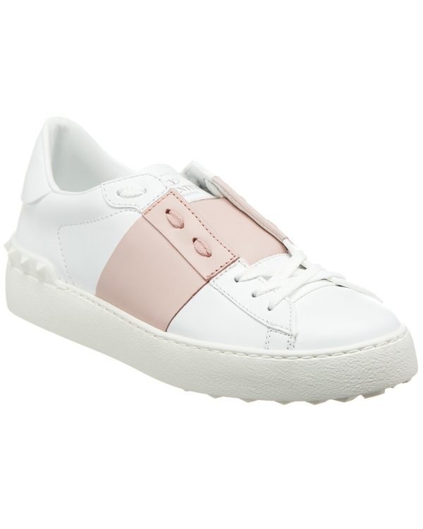 Rockstud Open Leather Sneaker