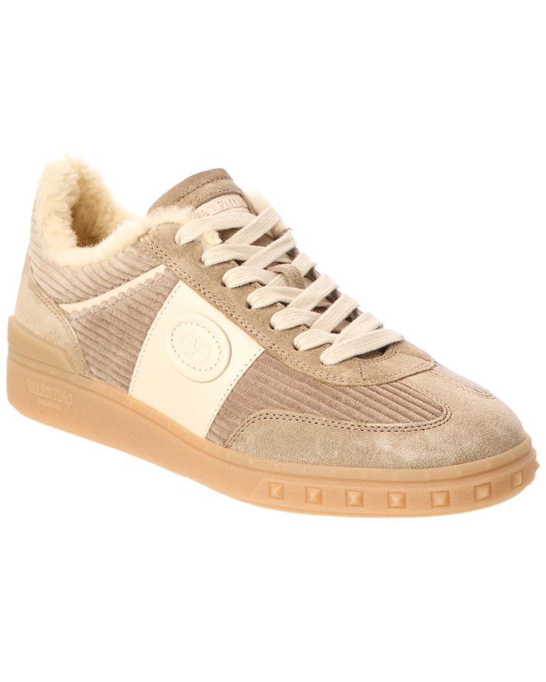 VLogo Velvet & Suede Sneaker