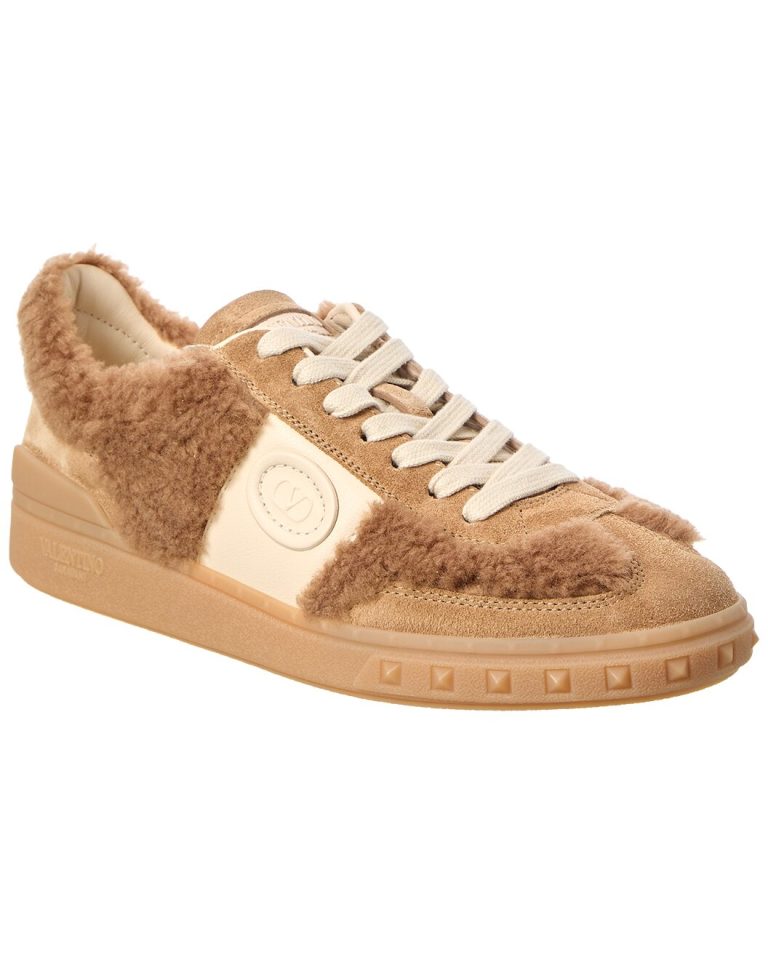Upvillage Suede & Shearling Sneaker
