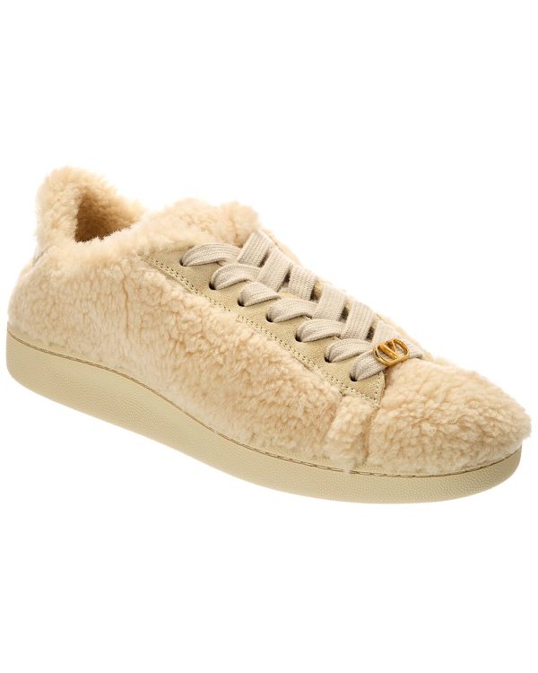 VLogo Signature Shearling Sneaker