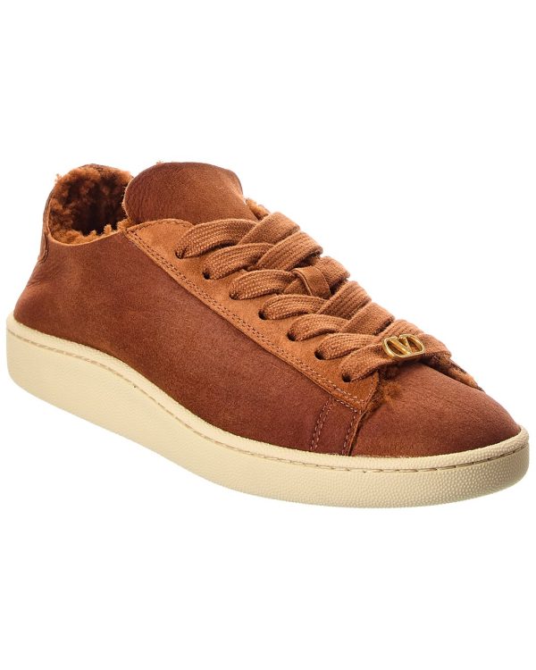 VLogo Signature Leather Sneaker