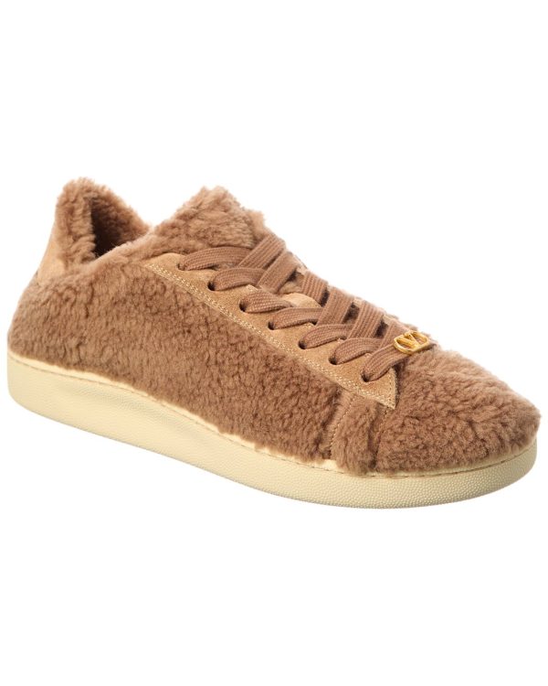VLogo Signature Shearling Sneaker