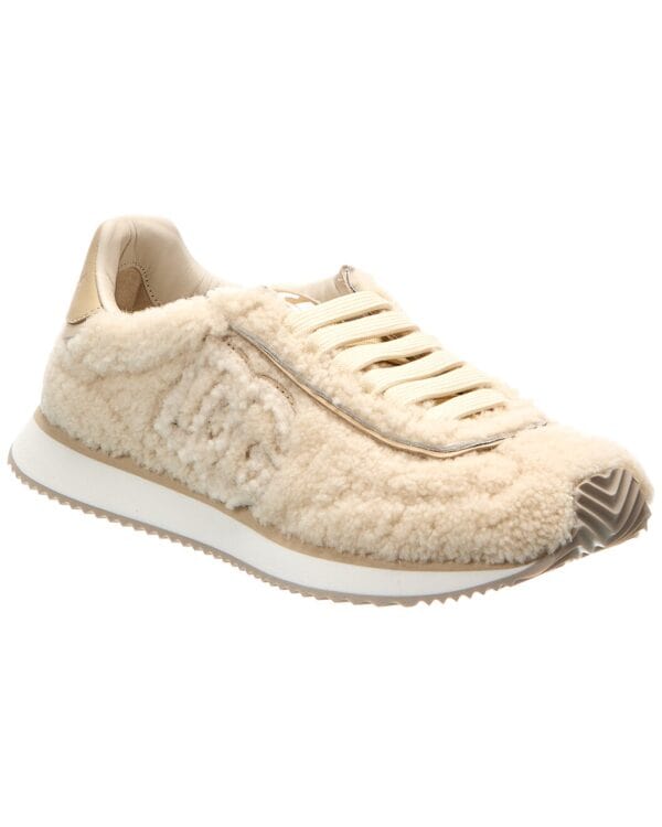 DG Cushion Shearling & Leather Sneaker