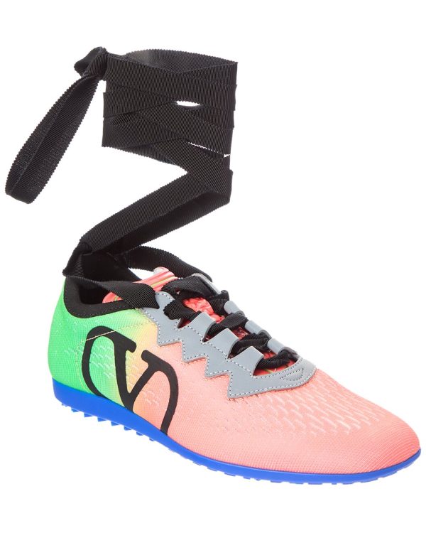 VLogo Signature Mesh & Leather Sneaker