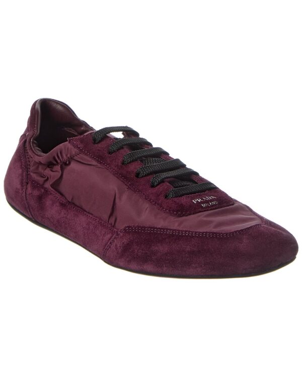 Collapse Re-Nylon & Suede Sneaker