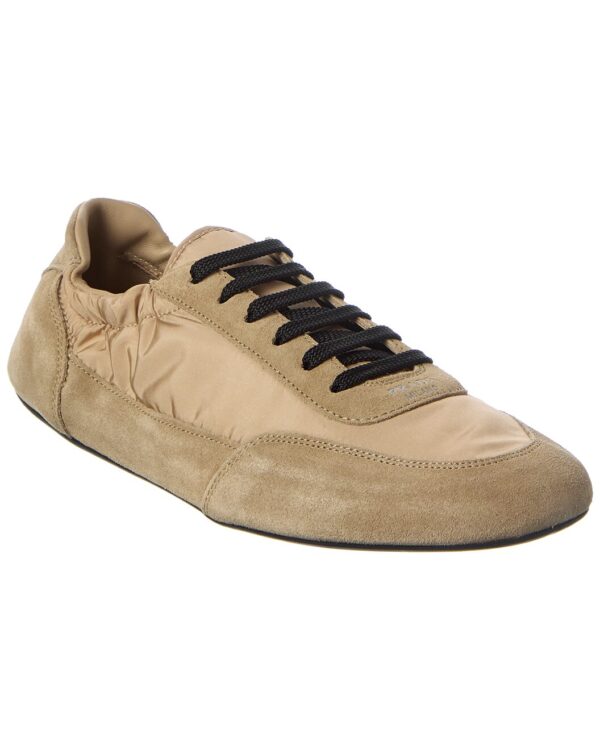 Collapse Re-Nylon & Suede Sneaker