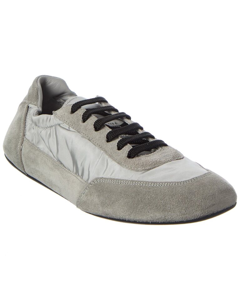Collapse Re-Nylon & Suede Sneaker