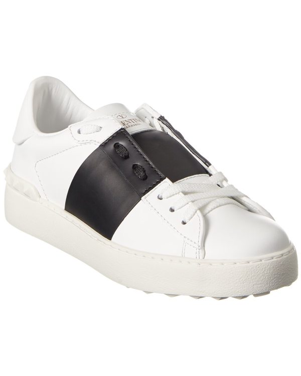 Rockstud Open Leather Sneaker