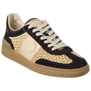 Upvillage Straw & Suede Sneaker