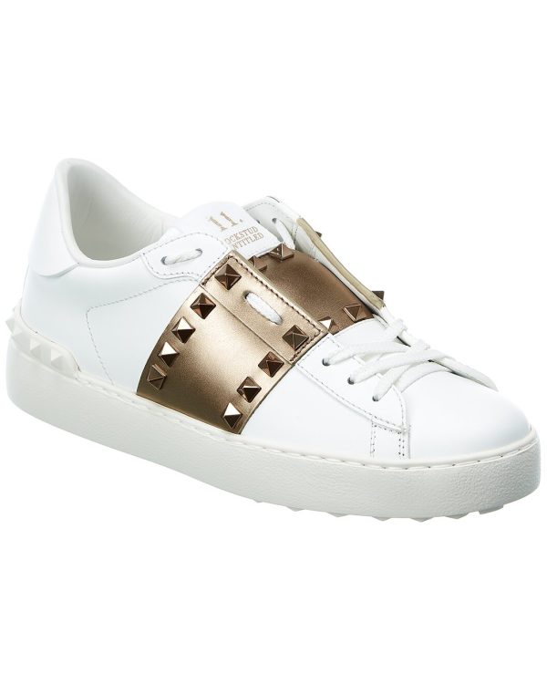 Rockstud Untitled Leather Sneaker