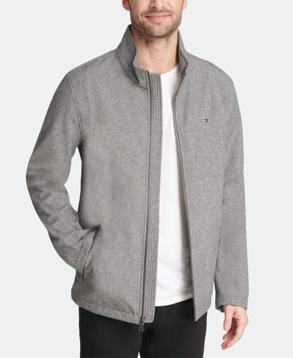 Men's Soft-Shell Classic Zip-Front Jacket