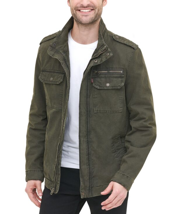 Men's Cotton Zip-Front Jacket