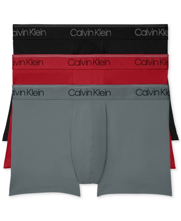 Men's 3-Pack Microfiber Stretch Low-Rise Trunk Underwear