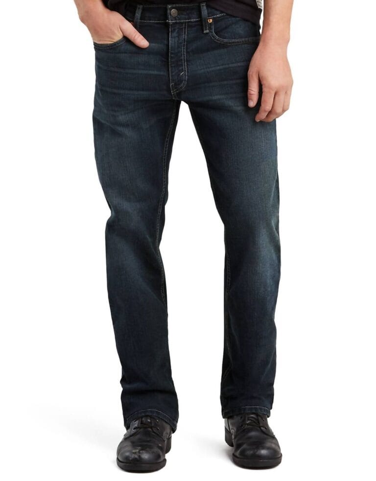 501 button-fly stonewashed jeans in dark stone