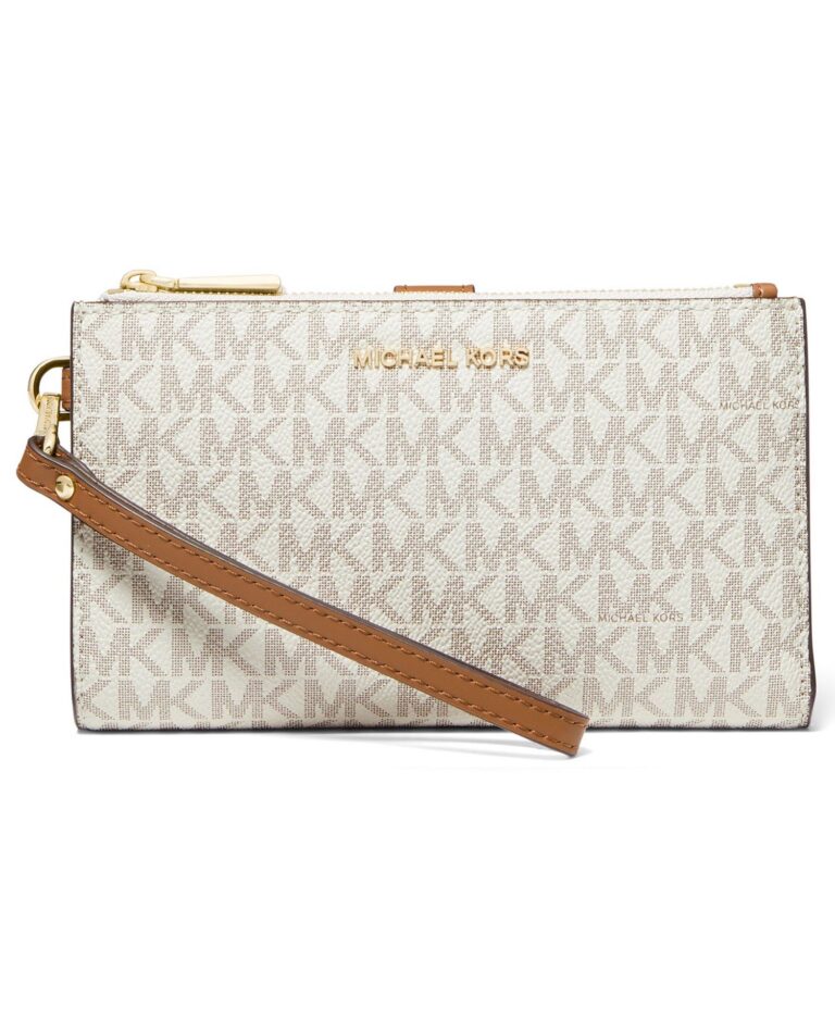 Logo Jet Set Double-Zip Wristlet