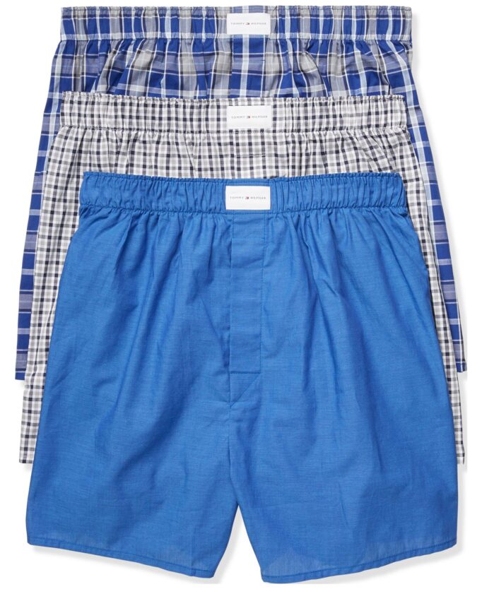 Men's 3-Pack Classic Printed Cotton Poplin Boxers