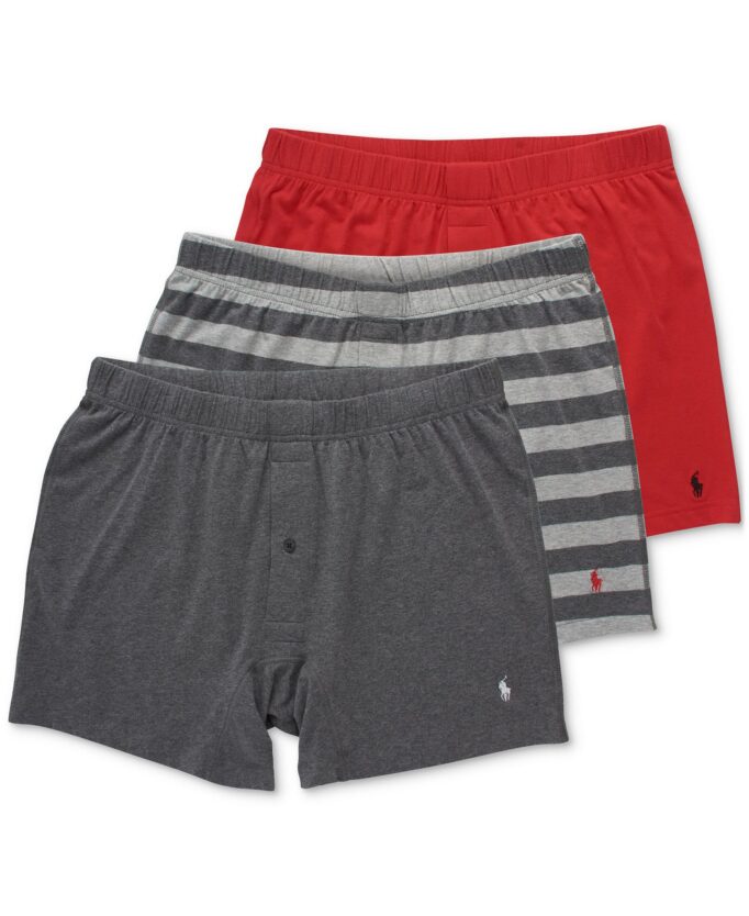 Men's 3-Pack Classic Stretch Knit Boxers