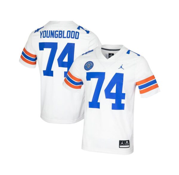 Men's Jack Youngblood White Florida Gators Ring Of Honor Untouchable Replica Jersey