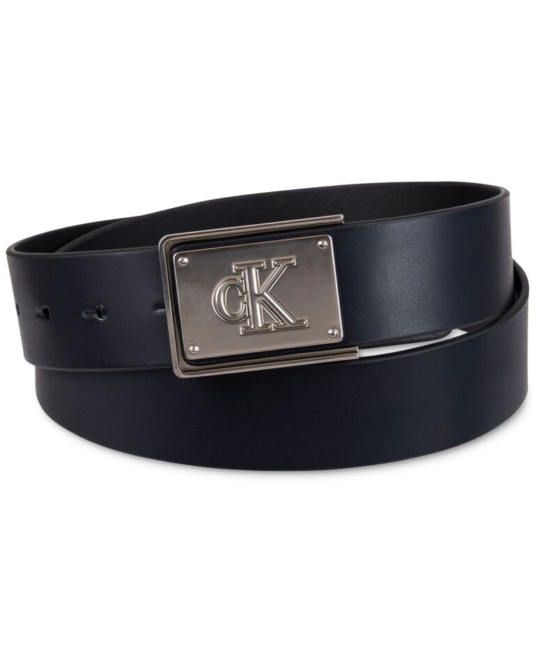 Men's CK Plate Plaque Belt