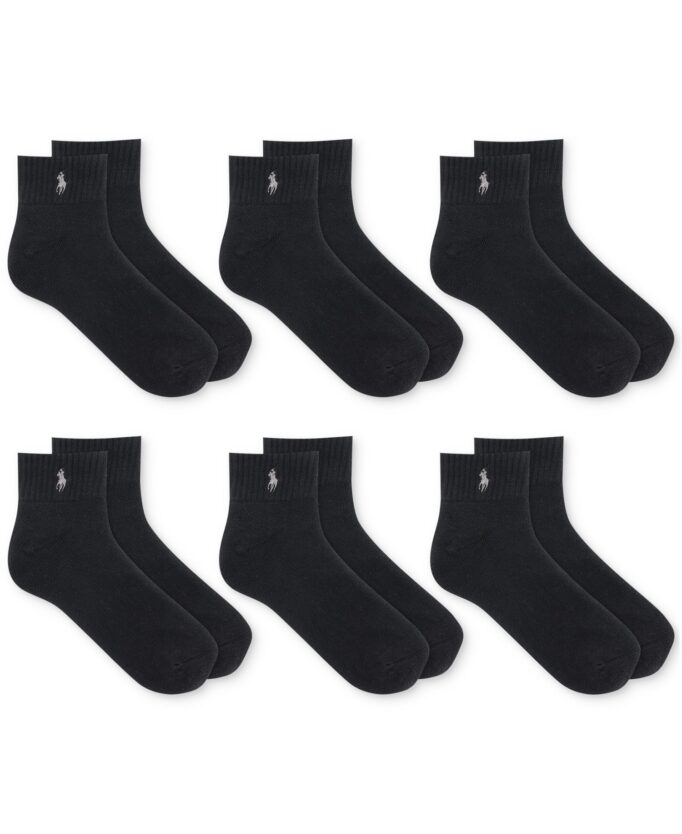 Men's 6-Pack Performance Sport Quarter Socks