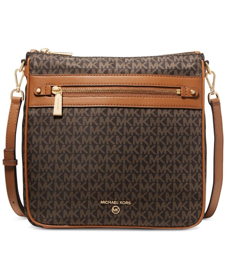 Logo Jet Set Charm Large North South Nylon Crossbody