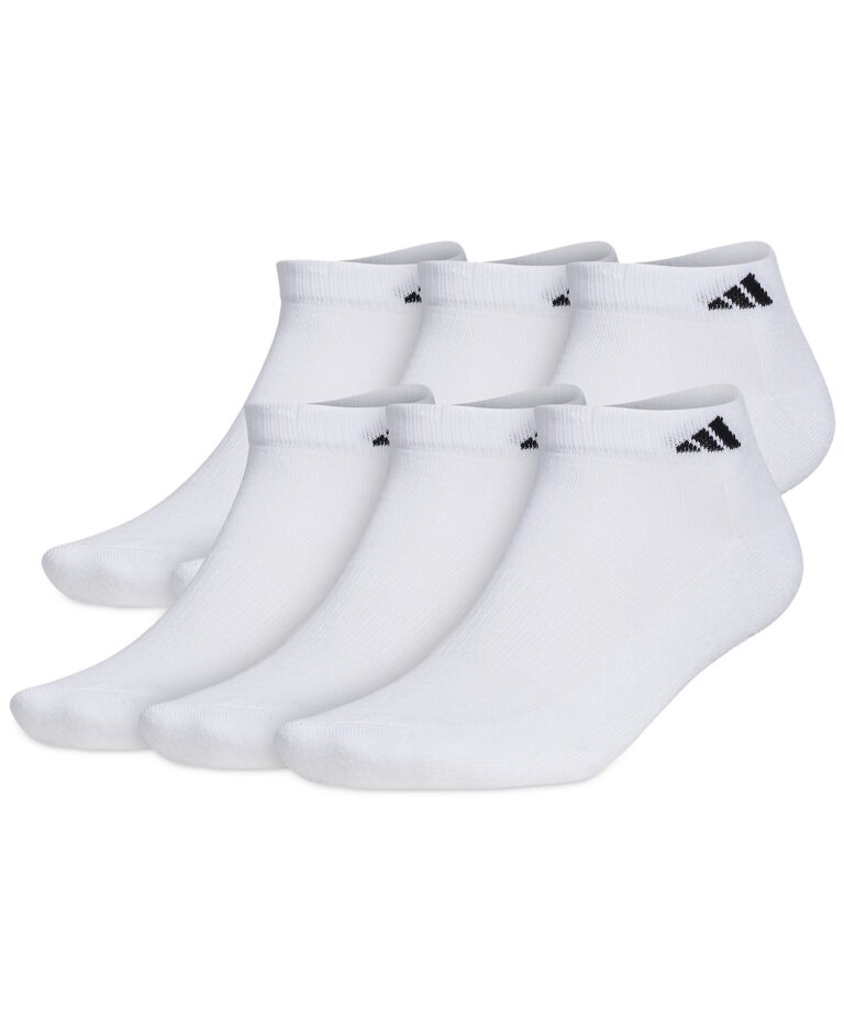 Men's Cushioned Athletic 6-Pack Low Cut Socks