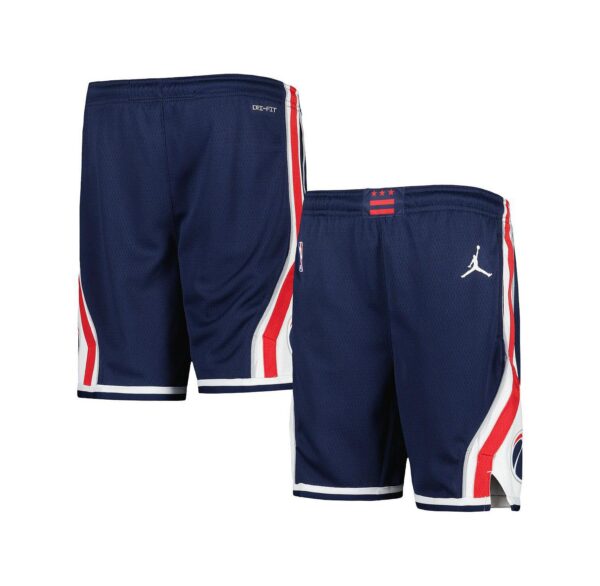 Big Boys and Girls Navy Washington Wizards Statement Edition Swingman Performance Shorts