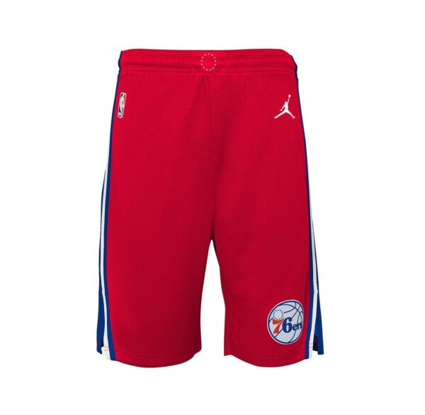Big Boys and Girls Red Philadelphia 76ers Statement Edition Swingman Performance Shorts