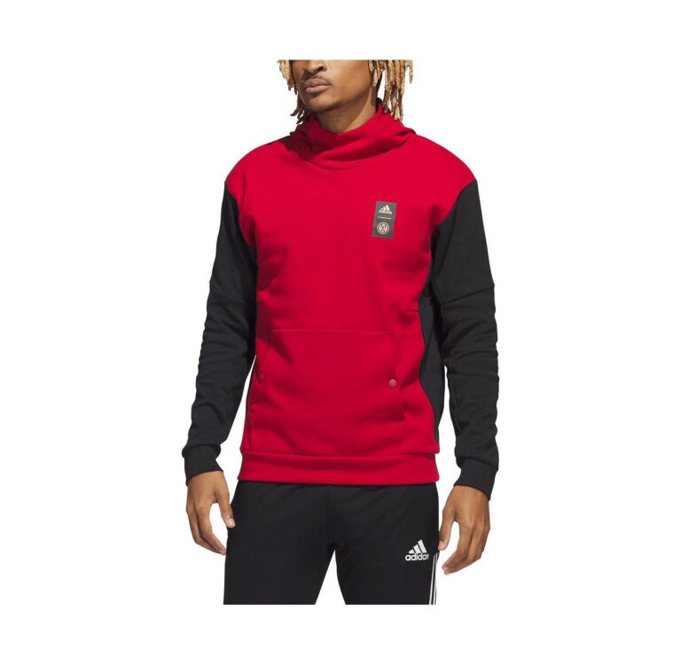 Men's Red Atlanta United FC Travel Pullover Hoodie