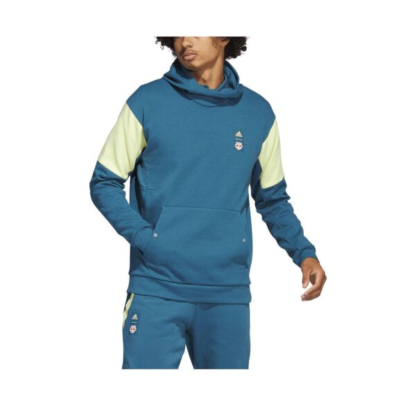 Men's Blue New York Red Bulls 2023 Player Travel Pullover Hoodie