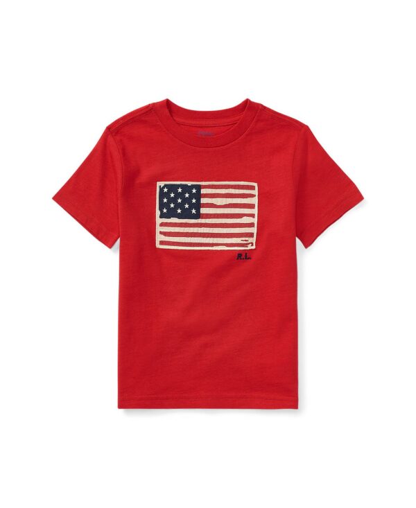 Boys' 8-20 Flag Cotton Jersey Tee