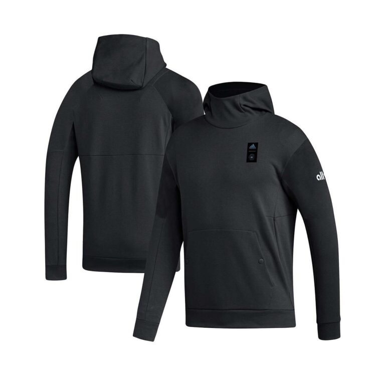 Men's Black Charlotte FC 2023 Player Travel Pullover Hoodie