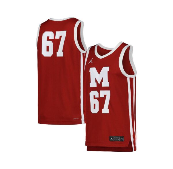 Men's Maroon Morehouse Maroon Tigers Replica Basketball Jersey