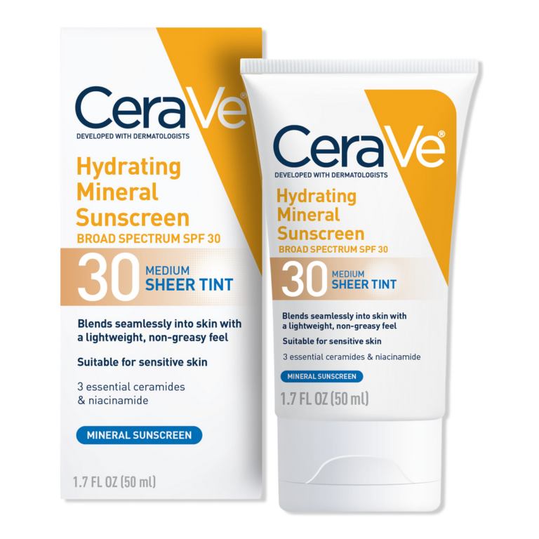 Hydrating Mineral Sunscreen Face Lotion with Sheer Tint SPF 30