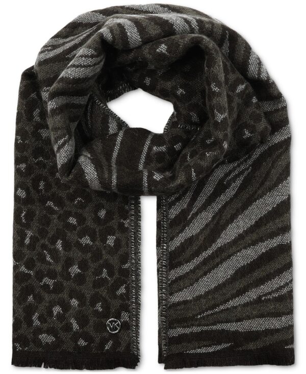 Women's Animal-Print Jacquard Scarf