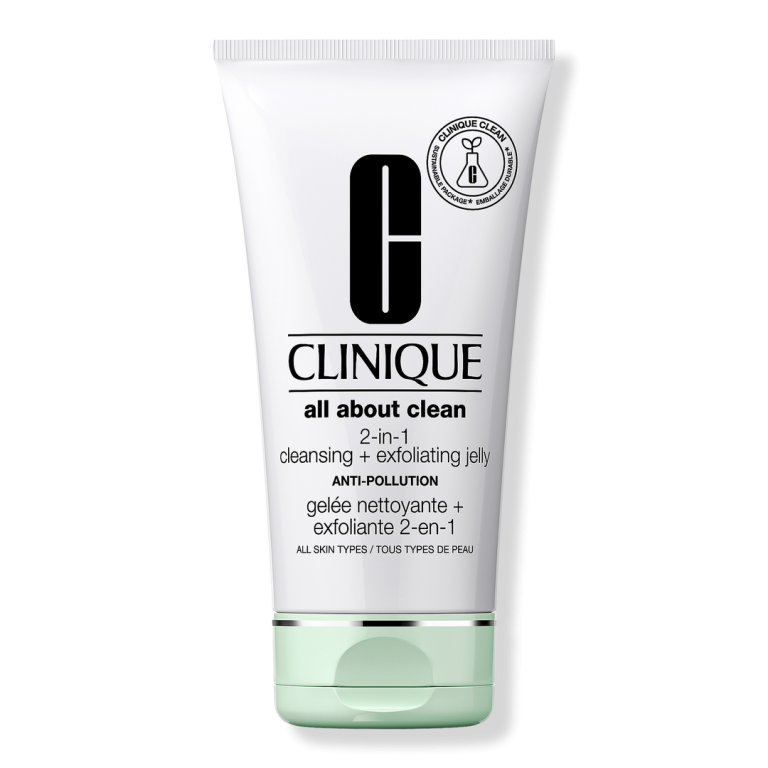 Clinique All About Clean 2-in-1 Face Cleansing + Exfoliating Jelly Cleanser with Salicylic Acid