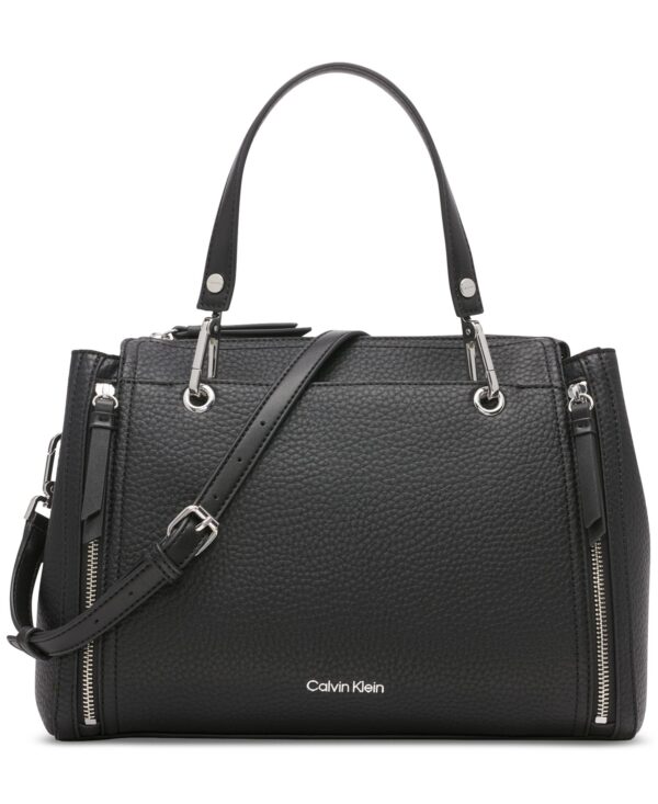 Garnet Triple Compartment Medium Satchel Bag