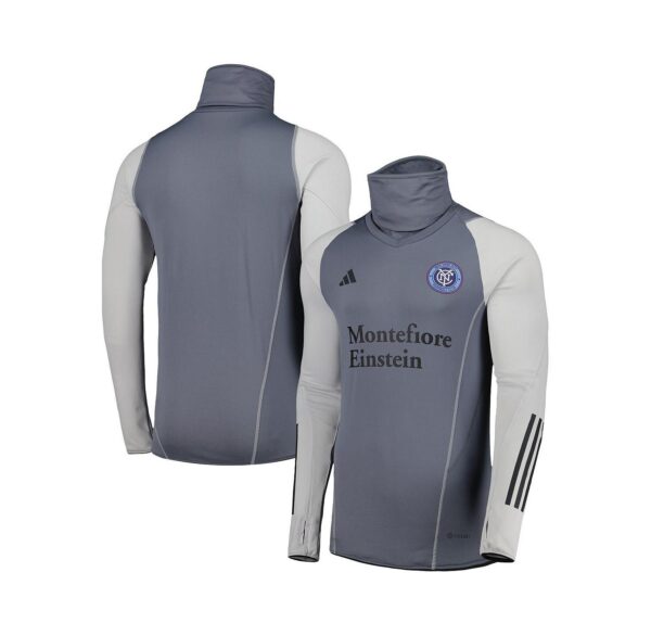 Men's Gray New York City FC Warm Raglan COLD.RDY Top