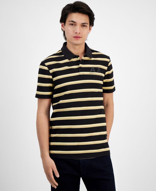 Men's Stripe Polo Shirt