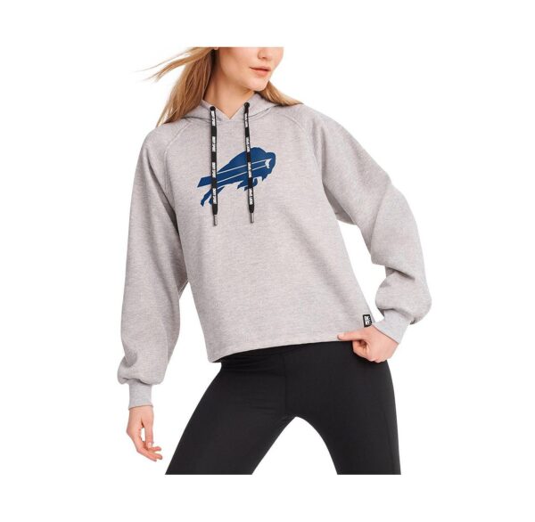 Women's Heather Gray Buffalo Bills Debbie Dolman Raglan Pullover Hoodie