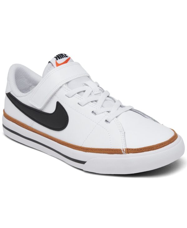 Little Kids Court Legacy Adjustable Strap Closure Casual Sneakers from Finish Line