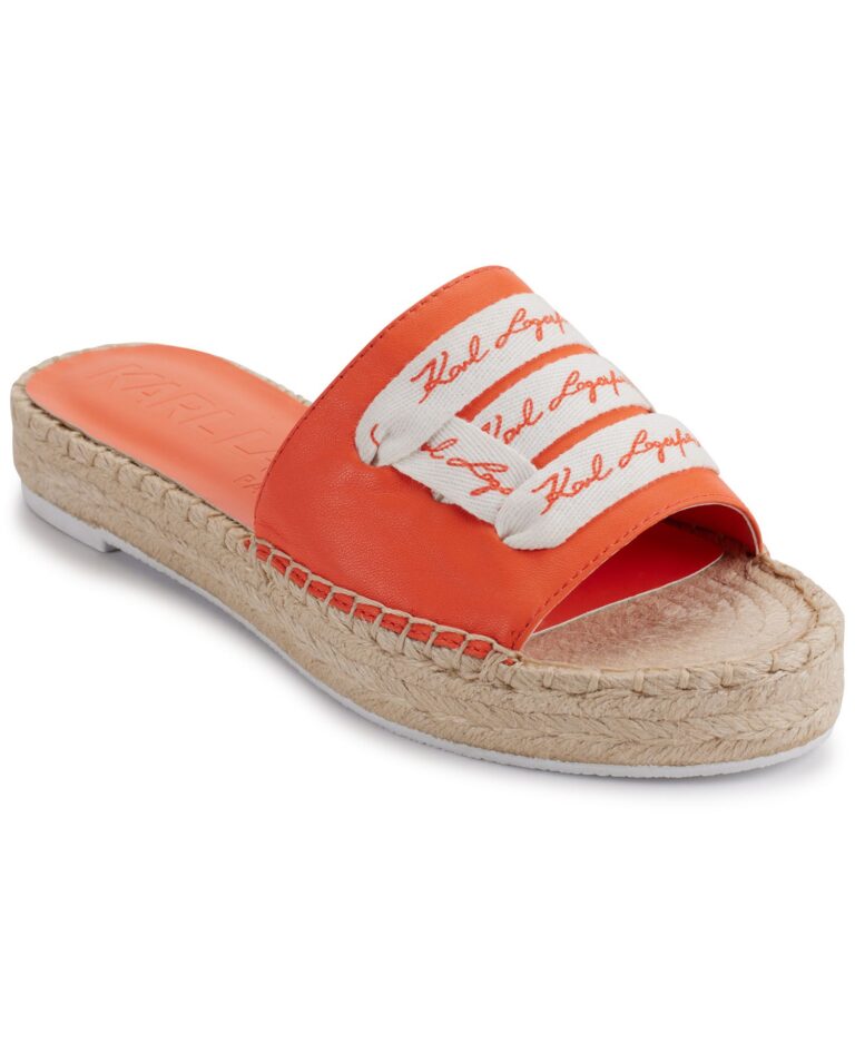 Women's Cherie Logo Slip-On Espadrille Platform Slide Sandals